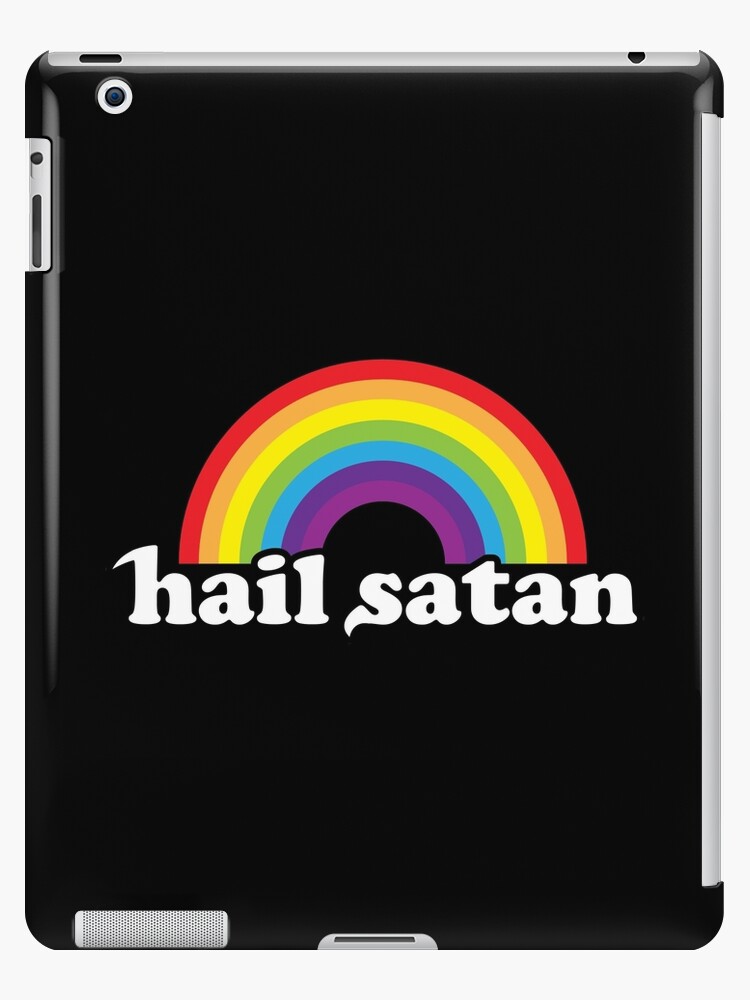 Hail Satan Rainbow iPad Case & Skin for Sale by abowlofsoda