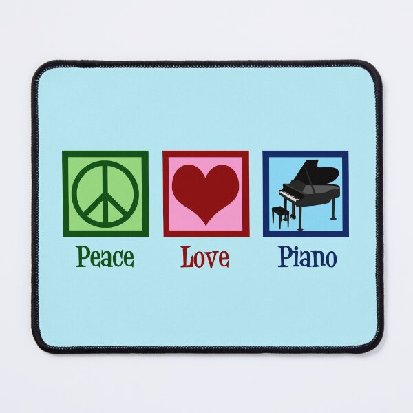 Item preview, Peace Love Piano designed and sold by Epic Love Designs.