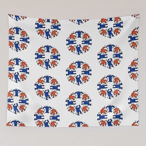 Item preview, Blue and Orange Groovy People designed and sold by bold-concepts.