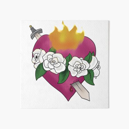 Immaculate Heart of Mary Art Board Print