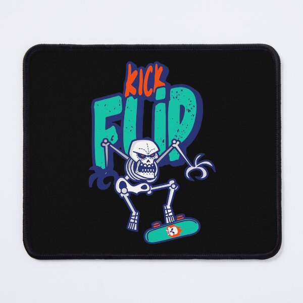 Item preview, Skateboarding Kick Flip Retro Colors. For Gnarly Rippers, No Snakes Allowed! Halloween or Anytime Cool Skater Skeleton. designed and sold by UrTops.