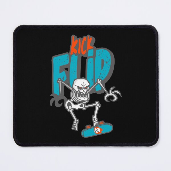 Item preview, Skateboarding Kick Flip Blue. For Gnarly Rippers, No Snakes Allowed! Halloween or Anytime Cool Skater Skeleton. designed and sold by UrTops.
