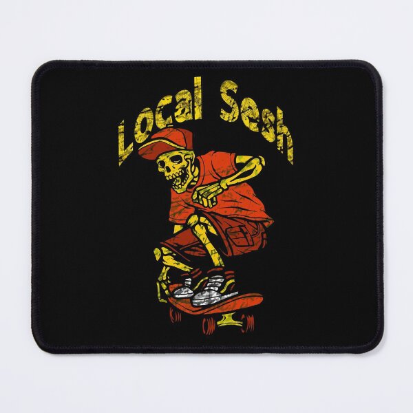 Item preview, Skateboarding Local Sesh! For Gnarly Rippers, No Snakes Allowed! Halloween or Anytime Cool Skater Skeleton. designed and sold by UrTops.