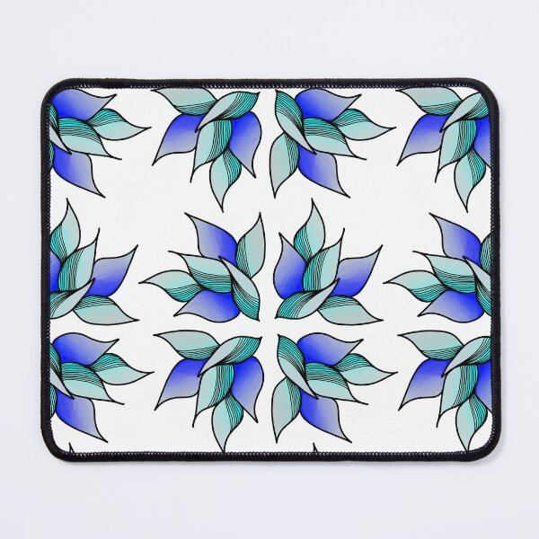 Item preview, Blue Graphic flower inspired designed and sold by HaileyDs.