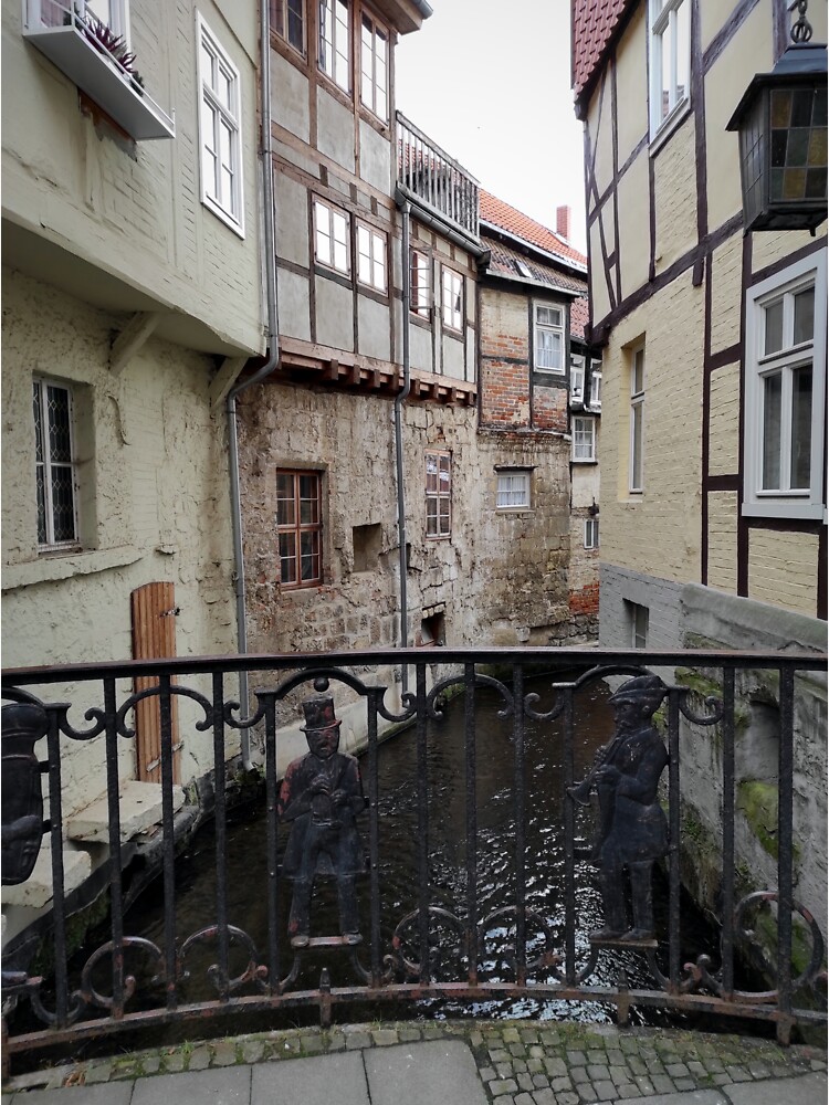 Design-Ansicht von Quedlinburg, Blick von der Steinbrücke, designt und verkauft von Gourmetkater