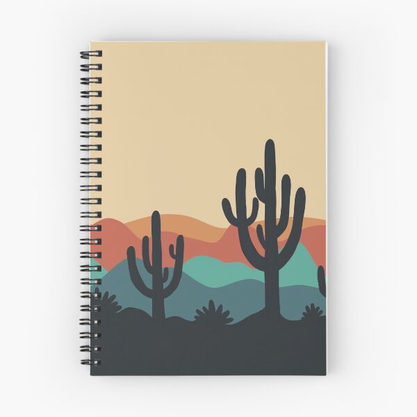 Item preview, Desert Dreams: Simple Orange/ Blue Landscape with Rolling Hills designed and sold by magaphie.
