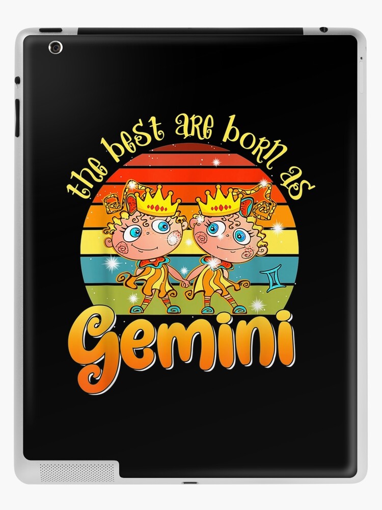 Zodiac Birthday Gemini Sign Graphic June Month iPad Case Skin