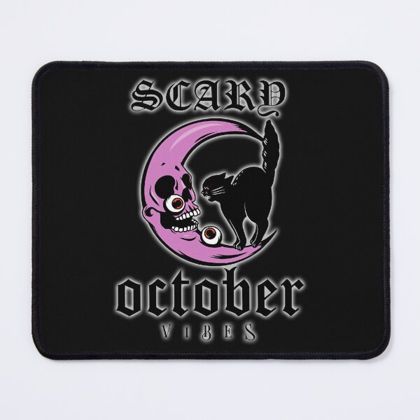 Item preview, Spooky Skull Moon Black Cat Halloween Fright. Scary Glowing October Vibes! designed and sold by UrTops.