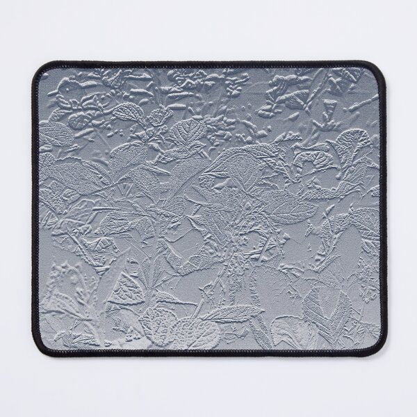 Item preview, Silver Forest Floor Leaves Bas Relief Shiny Textured Image. Unique original work by this artist. designed and sold by UrTops.