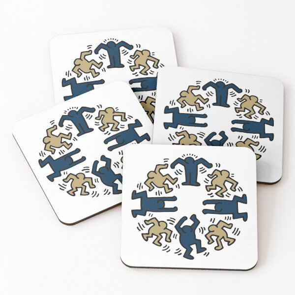 Item preview, Navy and Gold Groovy People designed and sold by bold-concepts.