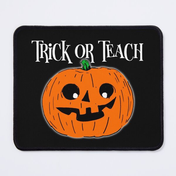 Item preview, Trick or Teach Teacher Design for Halloween. Text placed high up to be visible for online learning. Fantastic for Online Distance Learning. Make an Impact with Your Students! designed and sold by UrTops.