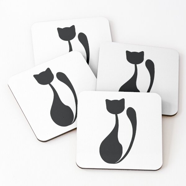 Item preview, Black cat's silhouette designed and sold by Aenota.