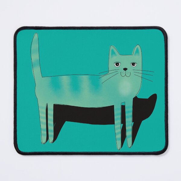 Item preview, Have a nice day, friendly turquoise cat designed and sold by marina63.