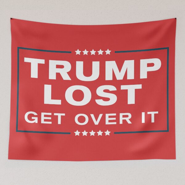 Aperçu de l'œuvre Trump a perdu – Surmontez-le – Parodie de pancarte de campagne créée et vendue par BaseDemocracy.