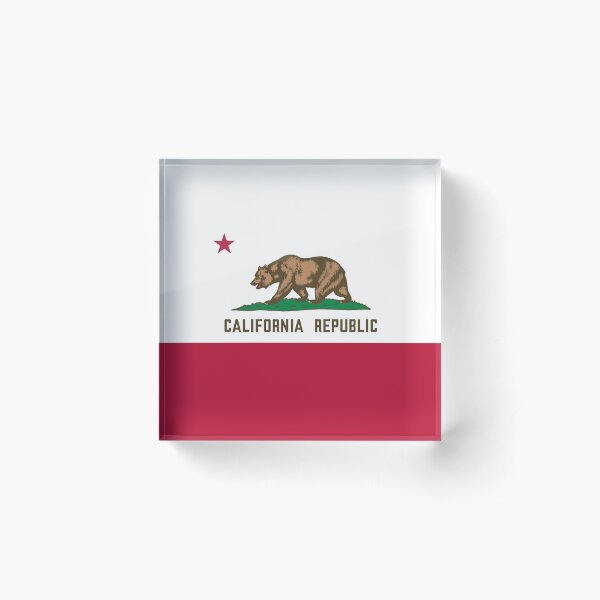 Flag of California, Bear Flag, California Flag, Californian Flag, California, Californian, Flag Acrylic Block