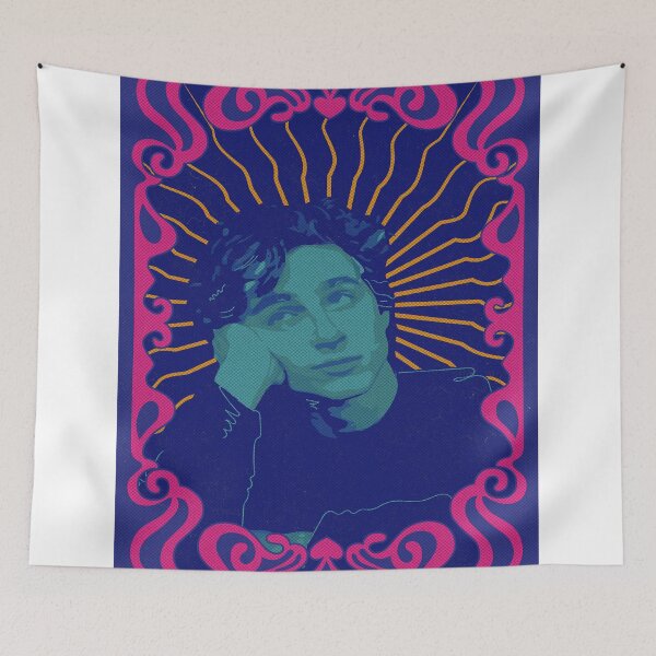 Item preview, Timothee Chalamet Art Print / Indie retro modern art / Sticker / Poster / Phone Case / Card / 9x11 / 12x18 / 18x24 / 24x36 designed and sold by LemoneyedPrints.