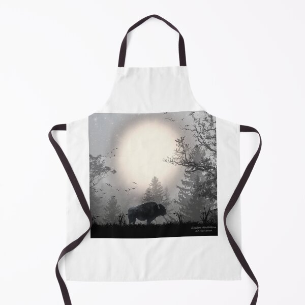 Item preview, Misty Moonlit Buffalo designed and sold by BakaDoodles.