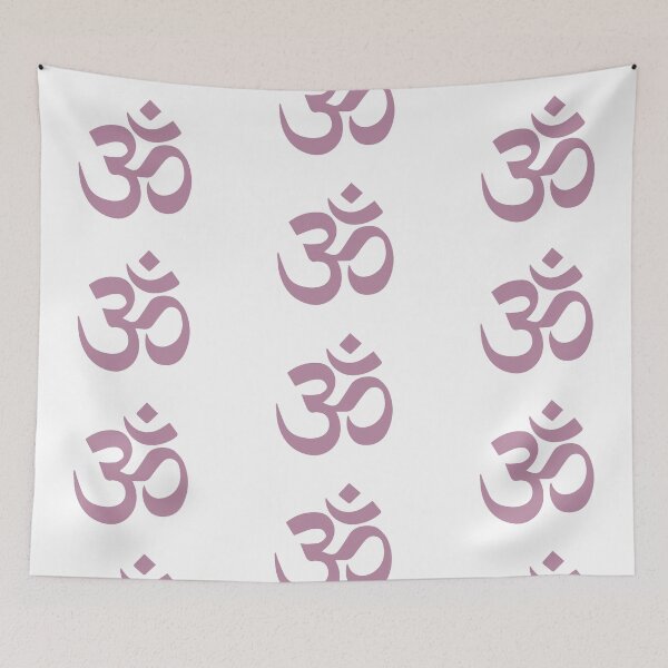 Item preview, Om symbol of Hinduism. Religious sign of Buddhism. Pink color. designed and sold by KsuWonder.