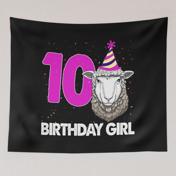 Item preview, Birthday Girl 10 Sheep designed and sold by Bendthetrend.