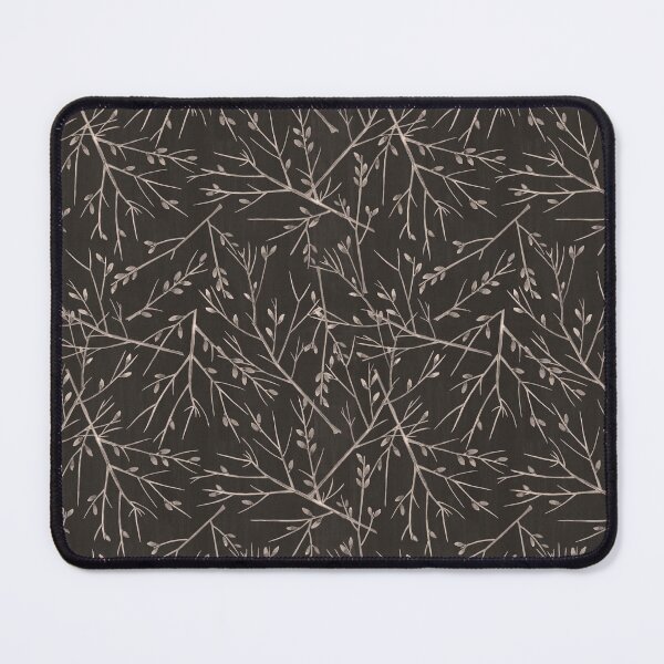Item preview, Warm Sepia Toned Black and White Relaxing Branch and Leaf Pattern for Fall or Anytime designed and sold by UrTops.