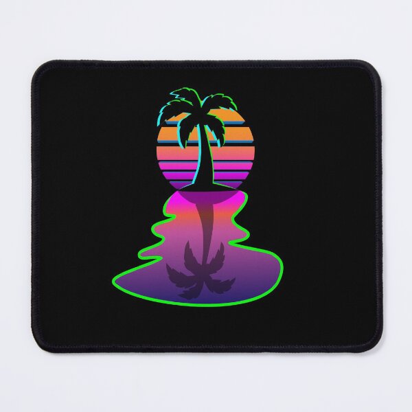 Item preview, Dreamy 80s Synthwave Oasis Sunrise designed and sold by BrobocopPrime.