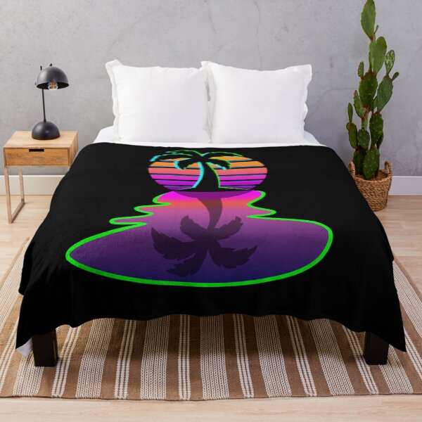 Item preview, Dreamy 80s Synthwave Oasis Sunrise designed and sold by BrobocopPrime.