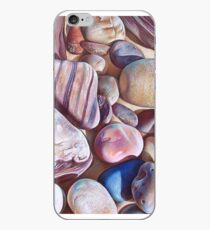 "Pallette of stones - Hallett Cove beach SA" - detail iPhone Case