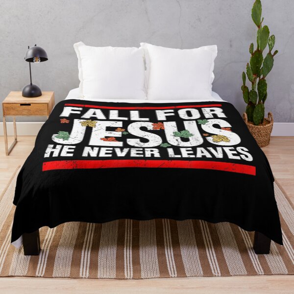 Item preview, Fall For Jesus He Never Leaves Men Or Women Christian Lovers  designed and sold by RogerGift.