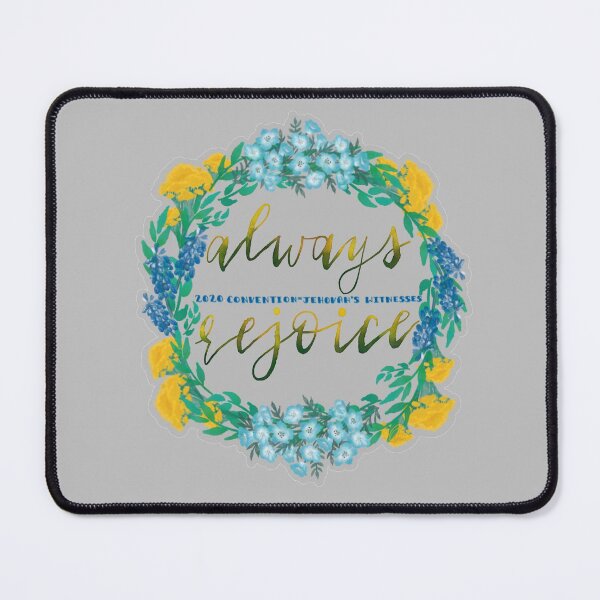 Item preview, Always Rejoice! 2020 Convention (Watercolor/Grey) designed and sold by Christian Marotta.