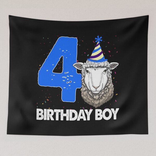 Item preview, Birthday Boy 4 Sheep designed and sold by Bendthetrend.