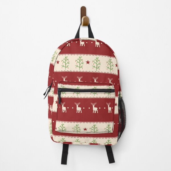 Item preview, Traditional Christmas Tree Deer Scandinavian Aesthetic Pattern designed and sold by retroyule.