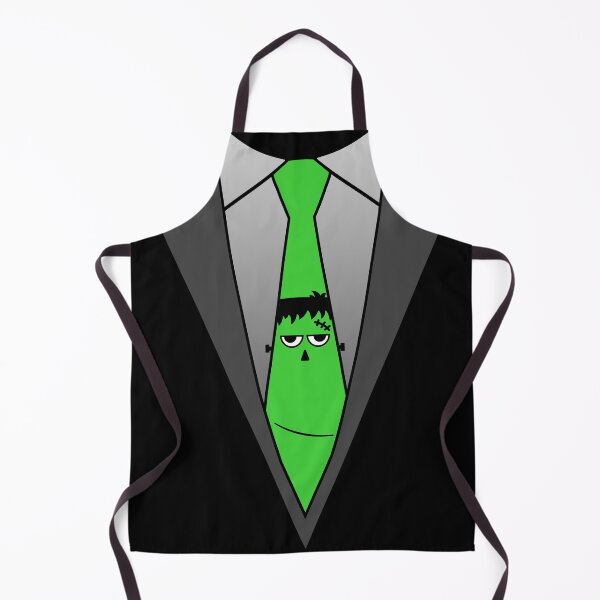 Item preview, Easy Halloween Costume Suite Frankenstein Face Neck Tie with Goofy Smirk designed and sold by FunWearVM.