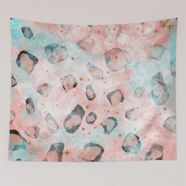 Aperçu de l'œuvre Imprimé léopard bleu rose créée et vendue par creativeDaphne.