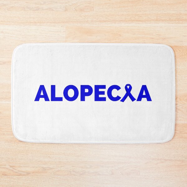 Item preview, Alopecia blue ribbon text design - Alopecia Awareness and Hair Loss Support designed and sold by Winning Alopecia.