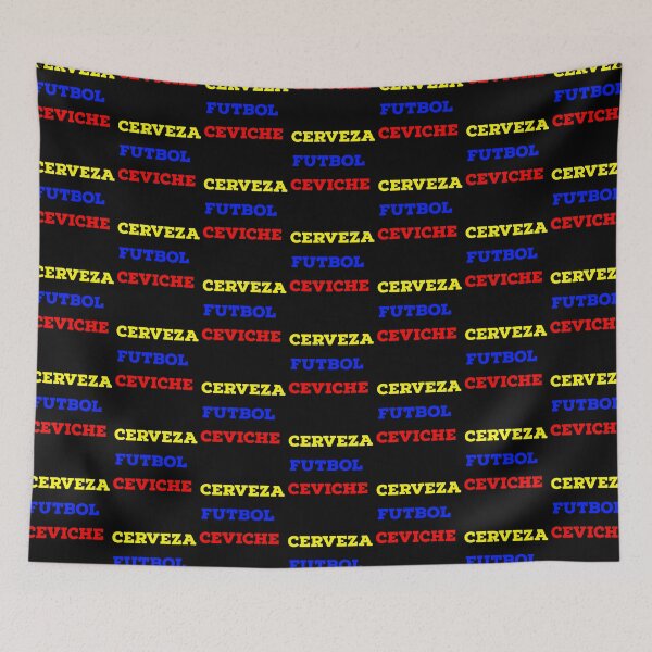 Item preview, Cerveza Futbol ceviche ecuador futbol flag designed and sold by Rustic Valley Studio.