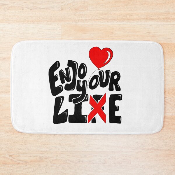 Item preview, Enjoy Your Life - Lie Quote with white background designed and sold by SemDesigns1.