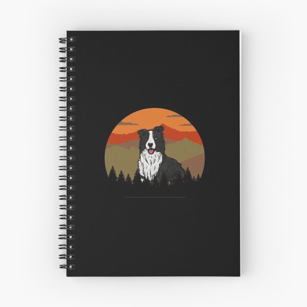 Item preview, Vintage Mountains Country Wilderness Border Collie Dog Gift  designed and sold by Guarddogdrive.