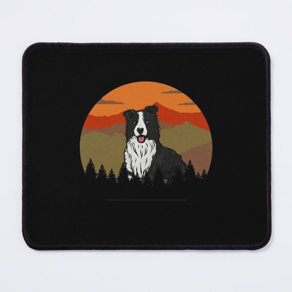 Item preview, Vintage Mountains Country Wilderness Border Collie Dog Gift designed and sold by Guarddogdrive.