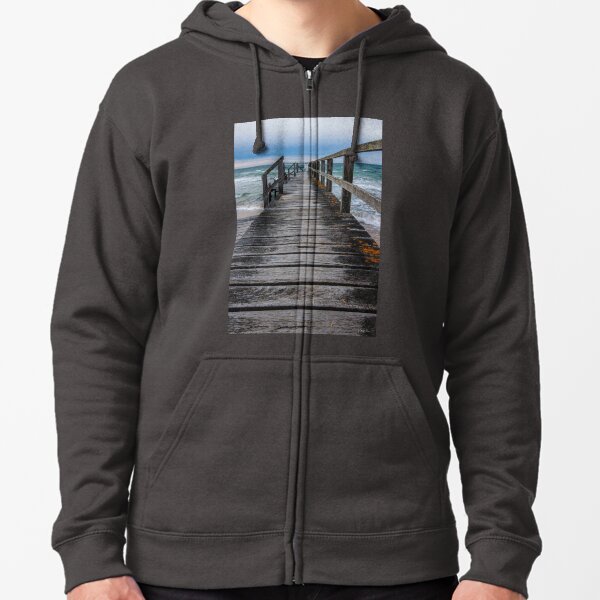 Point King Jetty, Portsea, Mornington Peninsula, Victoria, Australia Zipped Hoodie