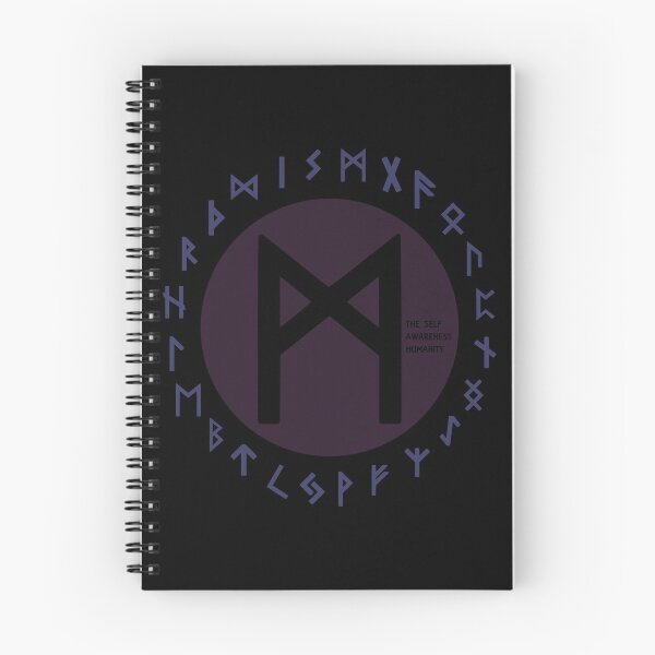 Item preview, Purple Mannaz Elder Futhark Rune | Viking | Pagan Symbol designed and sold by Depic Spirit.