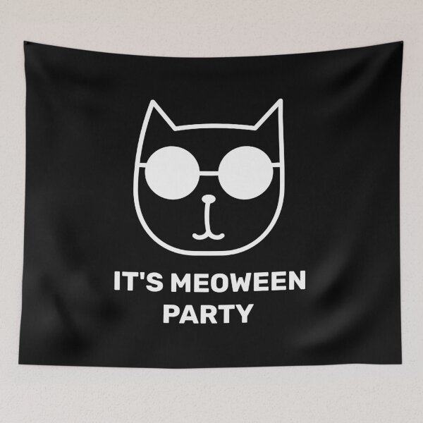 Item preview, It's Halloween Party Spooky Meoween Halloween Creepy Cats Meow Halloween designed and sold by lodarohit.