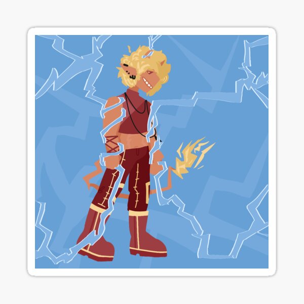 Vista previa del artículo con la obra «zappy tiefling», diseñado y vendido por liimty.