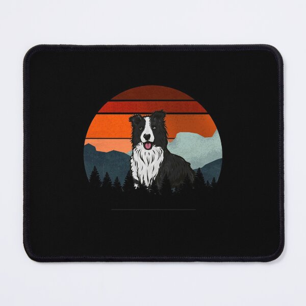 Item preview, Vintage Sky Mountains Wilderness Border Collie Dog Gift  designed and sold by Guarddogdrive.