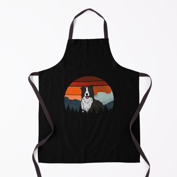 Item preview, Vintage Sky Mountains Wilderness Border Collie Dog Gift designed and sold by Guarddogdrive.