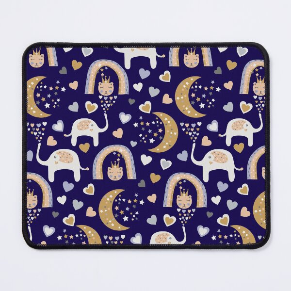 Item preview, Goodnight Elephants Rainbows Cats Stars Hearts designed and sold by ZophiaSolaris.