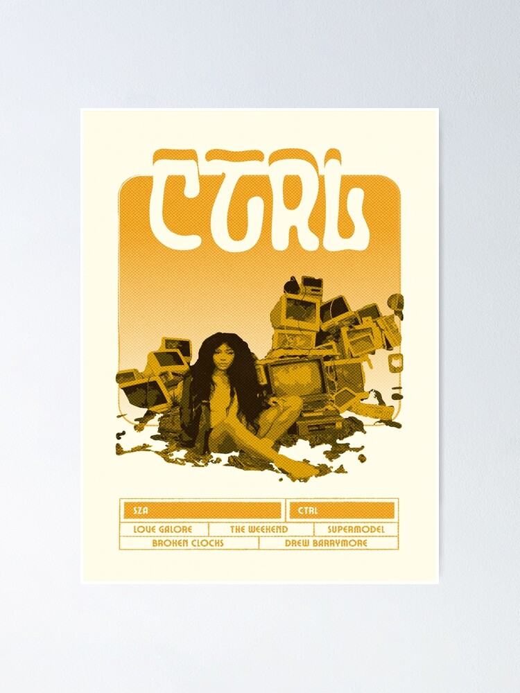 SZA CTRL Music Album Art Print / Indie retro modern art / Sticker / Poster  / Phone Case / Card / 9x11 / 12x18 / 18x24 / 24x36 Poster for Sale by  LemoneyedPrints