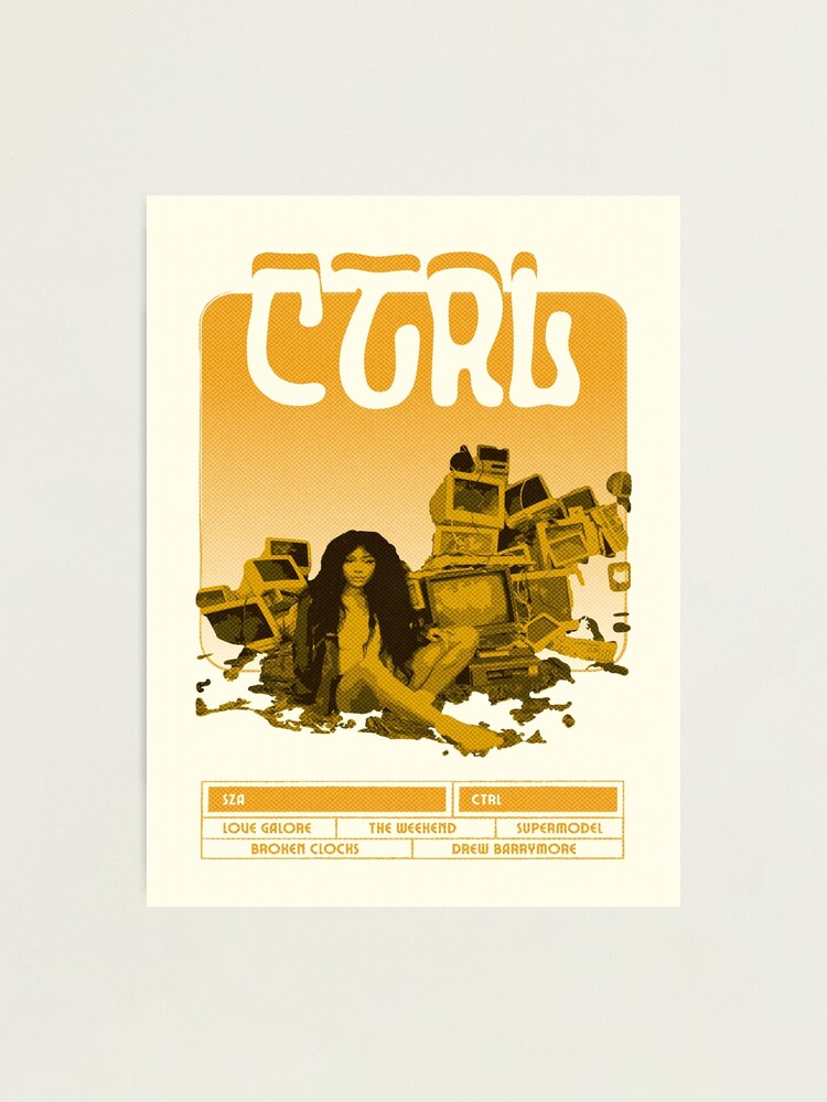 SZA CTRL Music Album Art Print / Indie retro modern art / Sticker / Poster  / Phone Case / Card / 9x11 / 12x18 / 18x24 / 24x36 Poster for Sale by  LemoneyedPrints