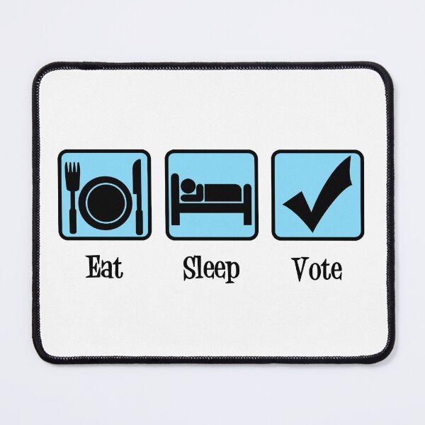 Item preview, Eat Sleep Vote Funny Poll Worker designed and sold by Epic Love Designs.
