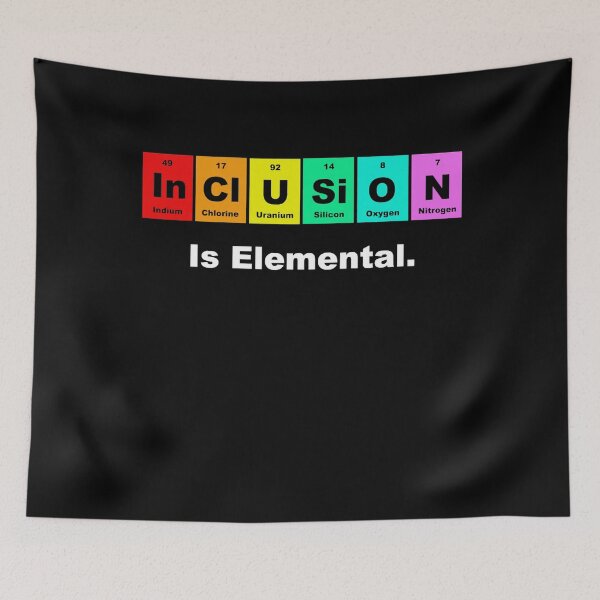 Item preview, Inclusion Is Elemental LGBT Flag Gay Pride Month designed and sold by CourtneySonner.