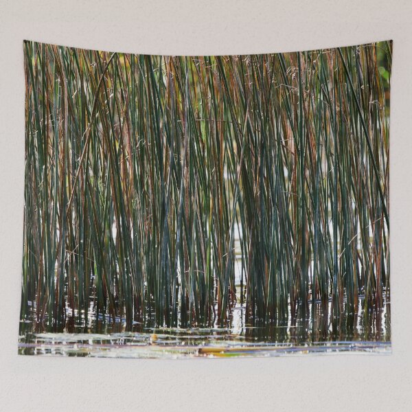 Item preview, Lakeshore bulrush in wind designed and sold by Jouko Lehto Photography.